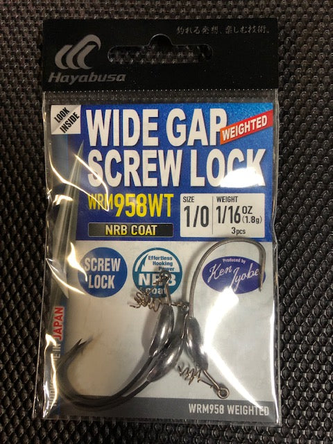 Wide Gap Weighted Screw Lock Hook - 3 Pack